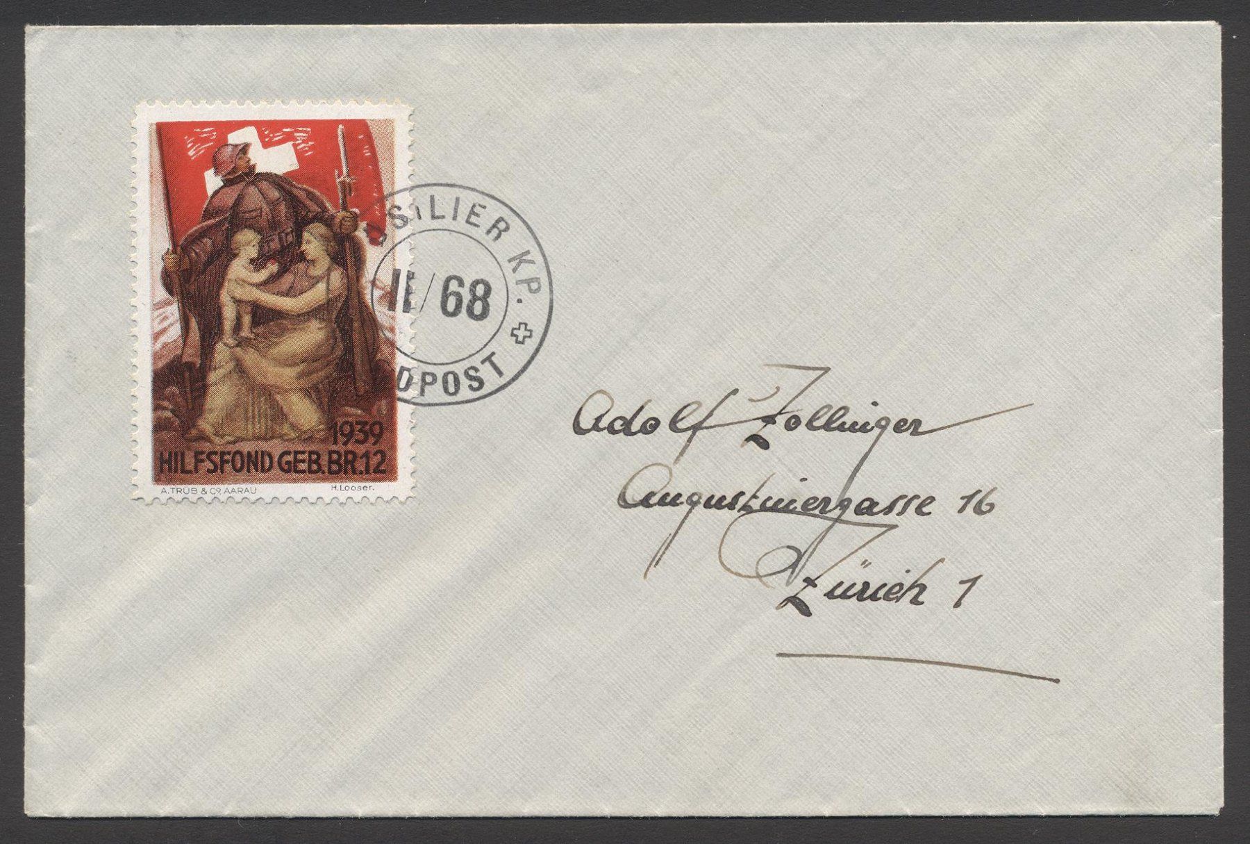 Alle Briefmarken: Kommandostäbe Nr. 123/1 Brief – Gebraucht aus Siebnen von Fstaehli