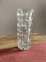 Vase en verre vintage Tchèque 1960
