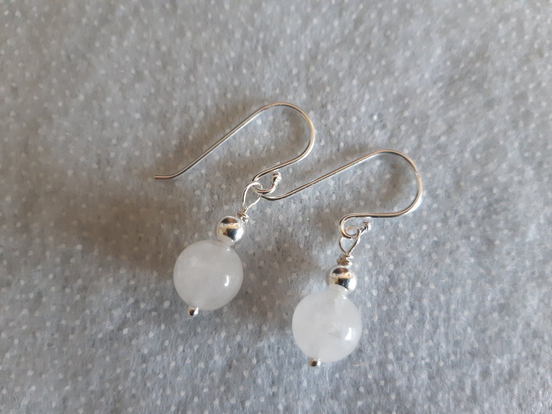 Orecchini pendenti & Orecchini a lobo: Ohrringe Sterling Silber 925 - Weiss – Nuovo e nell'imballaggio originale da Einsiedeln venduto da My__Way