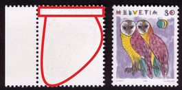 1991_792_Schleiereulen_Abart "TEILABKLATSCH schwarze Farbe"!