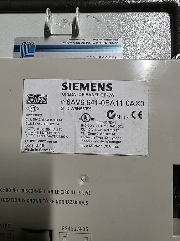 Siemens Elektronikbauteile: Siemens SIMATIC OP77A Operator Panel - funktionsfähig – Gebraucht aus Gelterkinden von patriks4 2