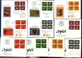 1985 Pro Patria FDC 4er Satz 1x Orts Stempel ET - 1x 4er ET
