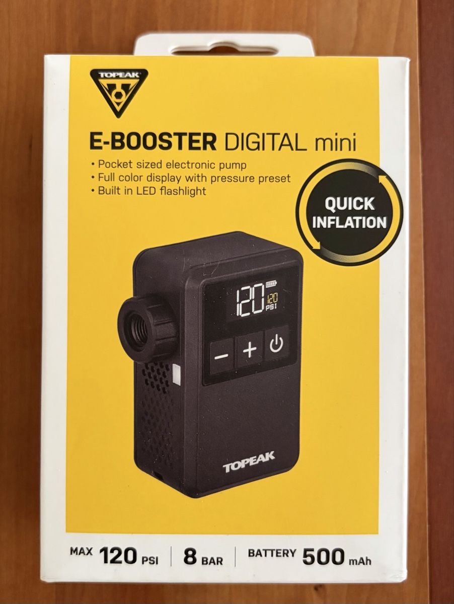 Topeak Pompe: Topeak E-Booster Digital mini Pumpe – Nuovo e nell'imballaggio originale da Belp venduto da Cornerman11 1