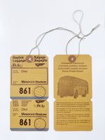 Chur Mesocco Stazione Postauto PTT Gepäck Etikette FBW C40U
