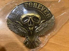 Ride Forever Pin Anstecker Punk Metal Rock Band