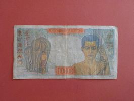 100 Piaster Indochina Vietnam / Kolonialgeld