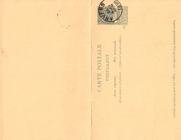 Doppelkarte 1896, sauber gestempelt ANVERS