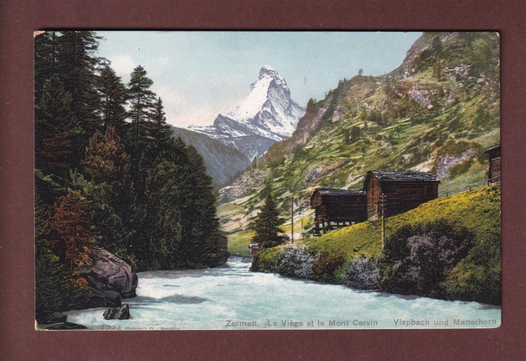 Ansichtskarten: La VIEGE et le Cervin – Gebraucht aus Pully von nicecards-shop