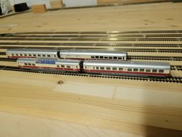 4 x Spur n IC-Waggons der 80er Jahre Set DB
