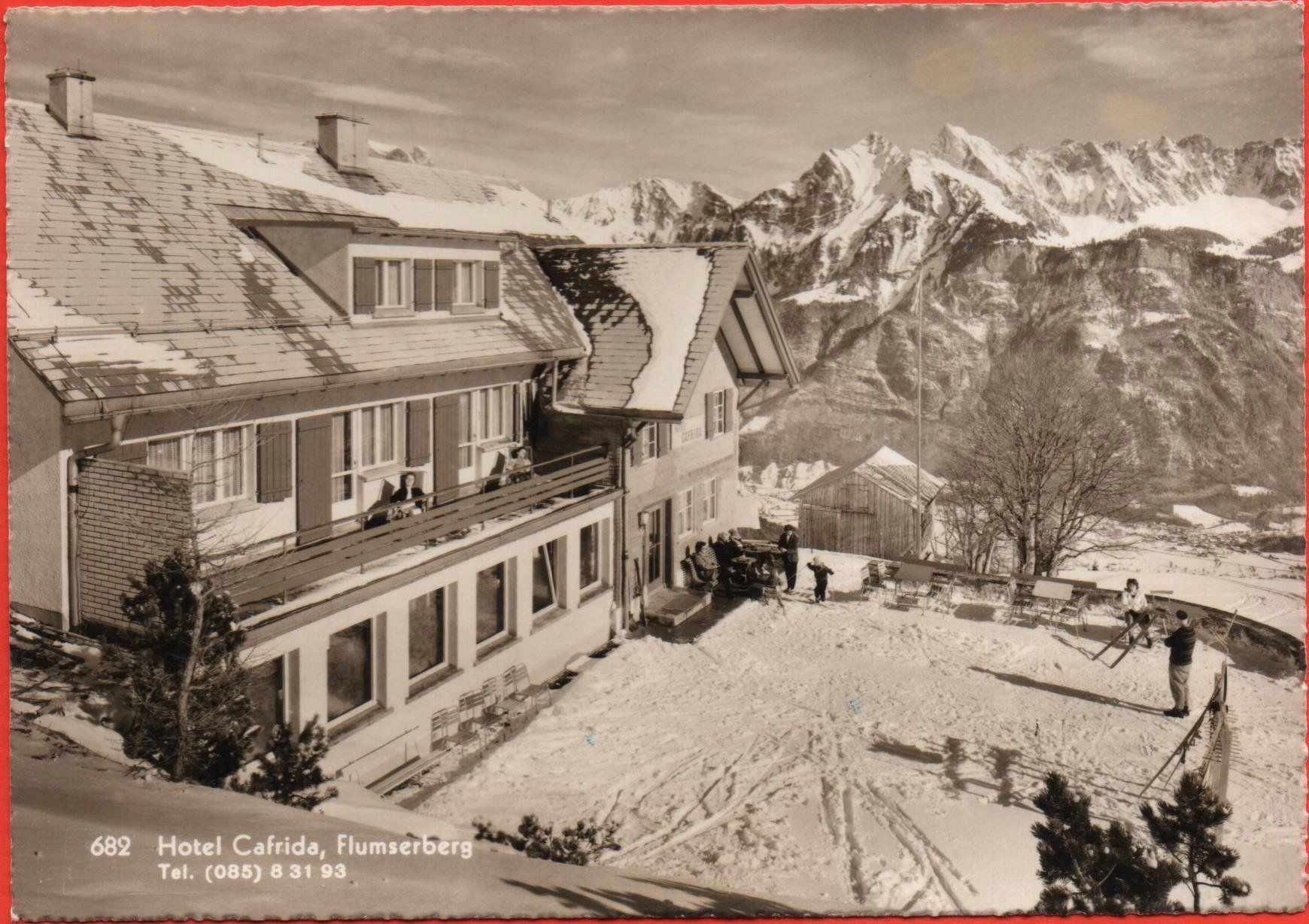Cartoline postali: FLUMSERBERG Hotel Cafrida - Après-Ski – Nuovo (secondo la descrizione) da Jona venduto da philajona