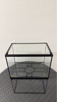 Glas Terrarium mit schwarzem Rahmen