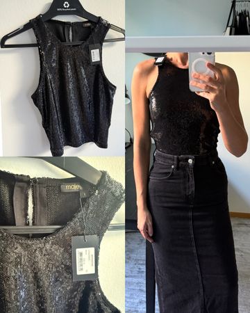 MAJE Sequin Top Size 1 (S) – NEW with Tags