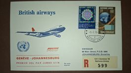 Swissair Geneve - Johannesburg 05.07.1976