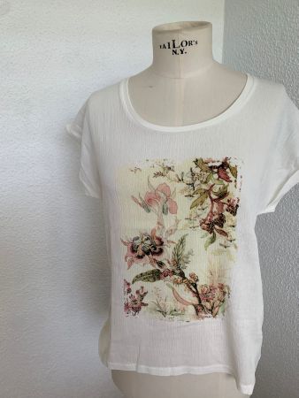 Neuware Cream Dännische T-Shirt Damen Gr. S Baumwolle