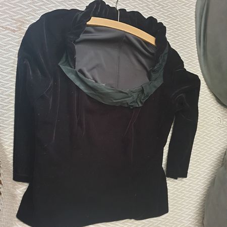 raffiniertes Samtshirt Gr. L