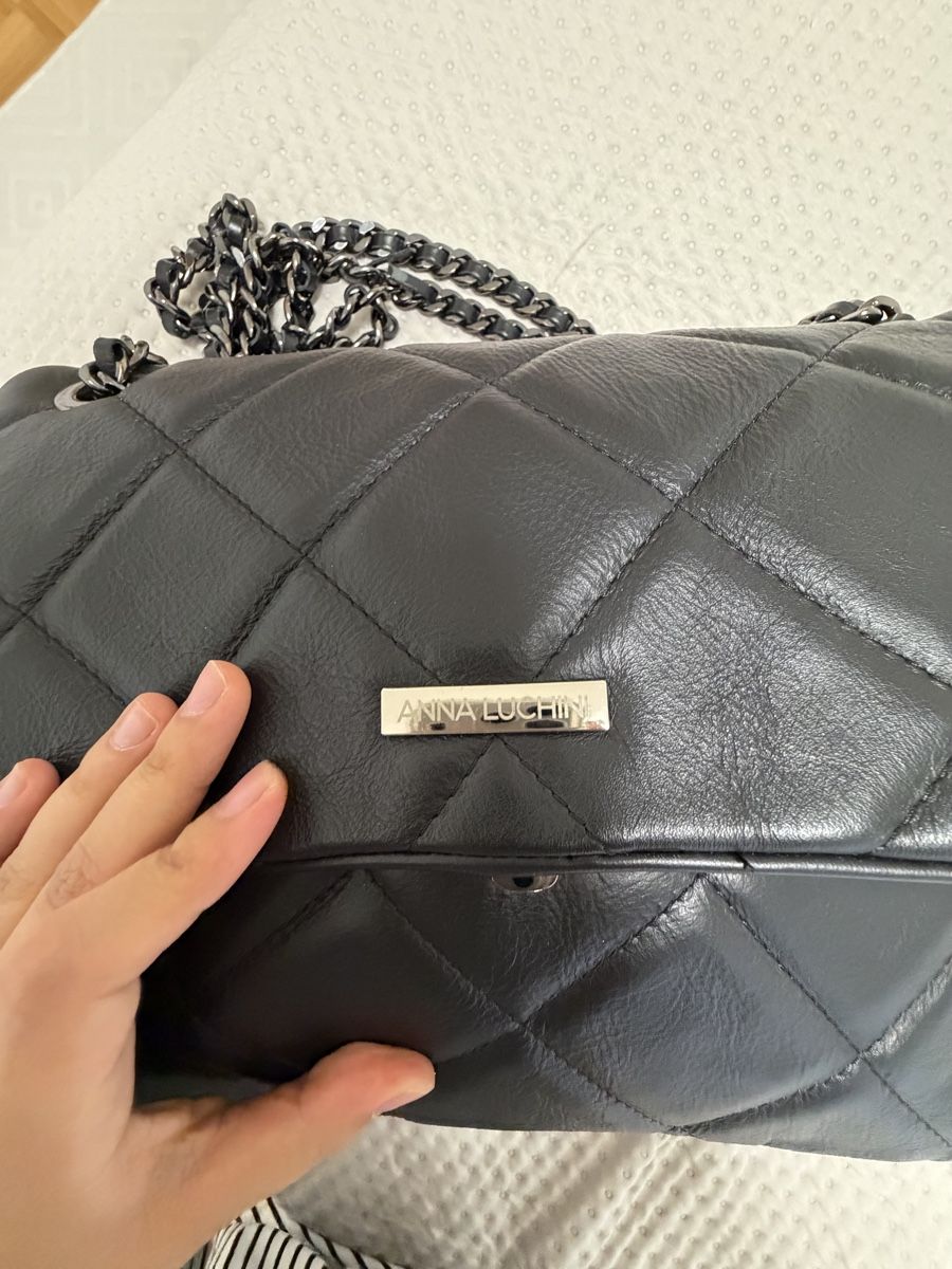 Borse da donna: Schwarze Anna Luchini Schultertasche – Usato da Basel venduto da sid_dem 3