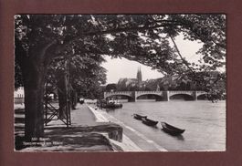 BASEL - Spazierweg am Rhein