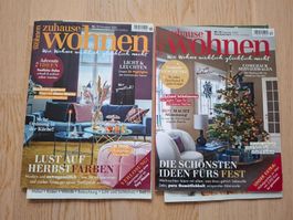 2x zuHause Wohnen Nov /Dez 2025 plus 2 Extrahefte Achtsamer