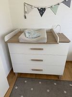 Wickelkommode mit Auflage und 2 Frotteeüberzügen
