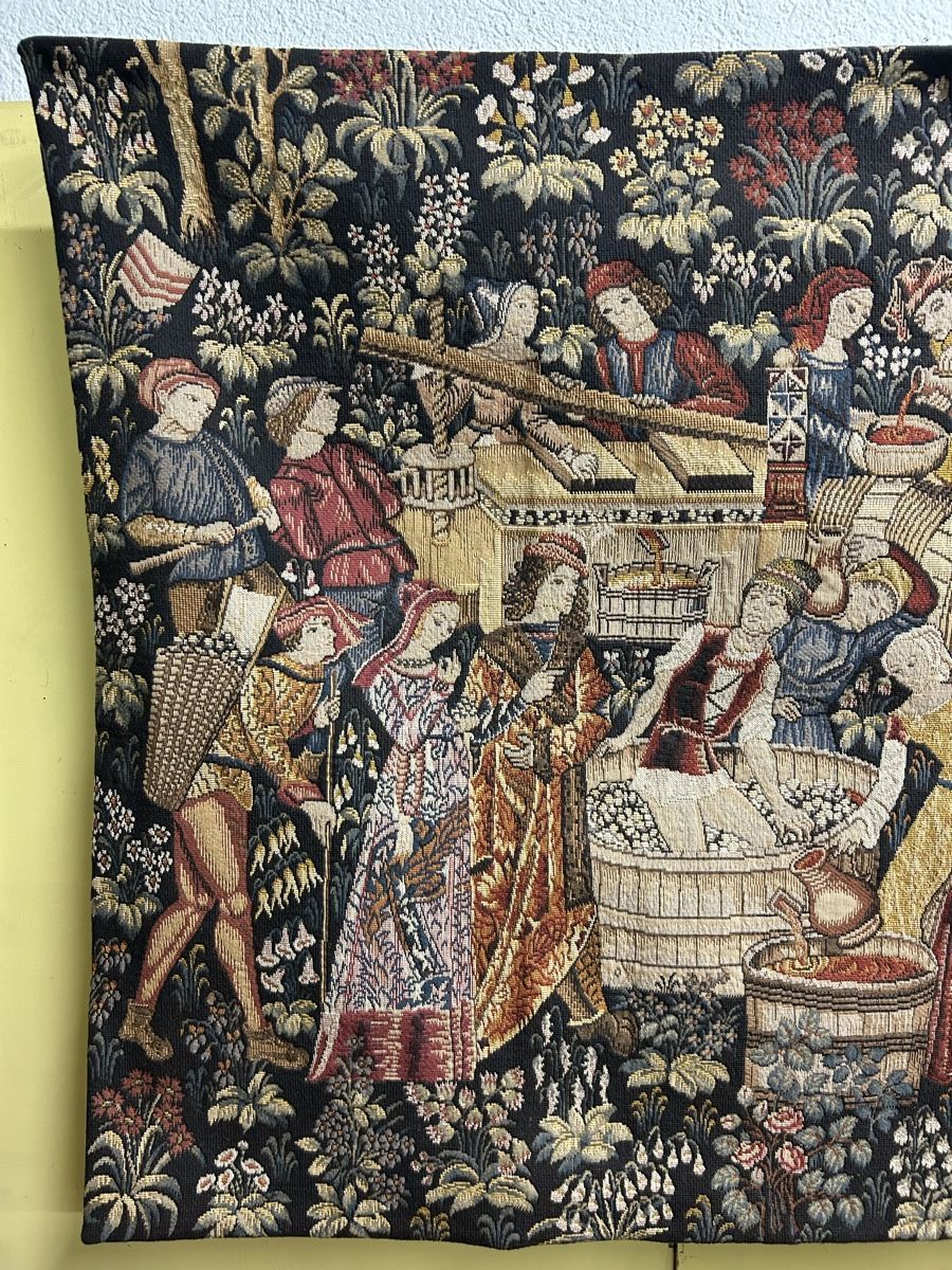 Tappeti: Wandteppich "Weinlese" mittelalterlich 95x160cm – Usato da Köniz venduto da mimi612 3