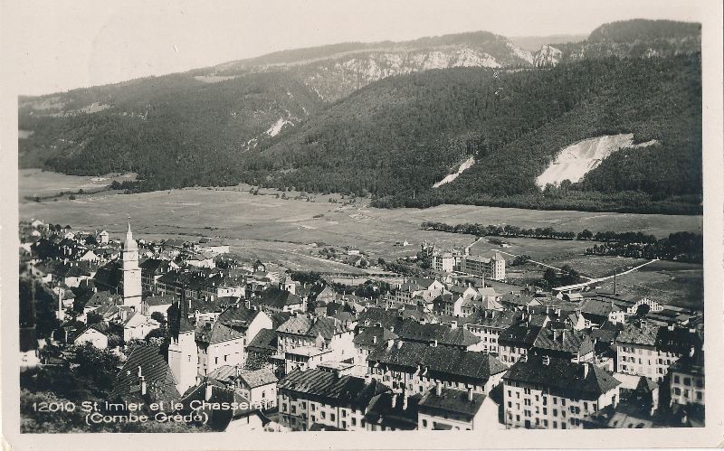 Cartoline postali: St. Imier et le Chassral + 1932 – Usato da Emmenbrücke venduto da teestube