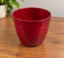 Blumentopf rot gerippt
