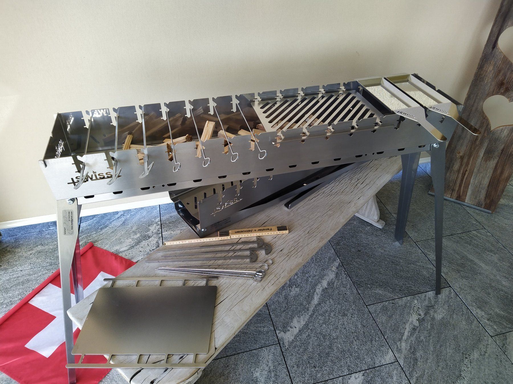 Bracieri: SWISS Spiessligrill - Geschenkidee – Nuovo (secondo la descrizione) da Hildisrieden venduto da DussBe6024 1