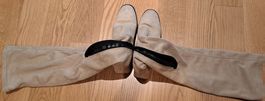 Overknees Stiefel Beige