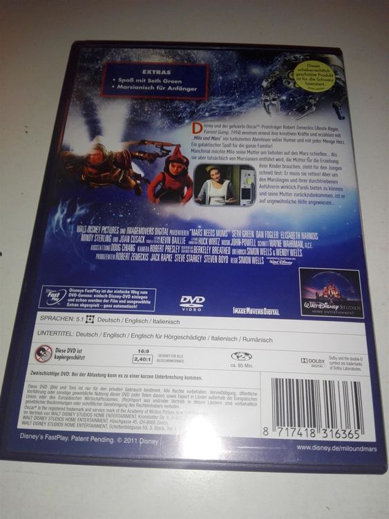 Alle DVDs: Milo und Mars - Der Mars braucht Moms   (De-En-It)    ©'2011 – Gebraucht aus St.Gallen von elk2022 5