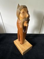 Holz Nussknacker handgeschnitzt Vintage Deko Weihnachten
