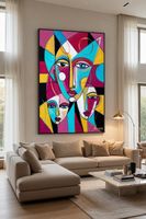 Riproduzione su tela,Astratto moderno 50x70 ARCAOS.ART