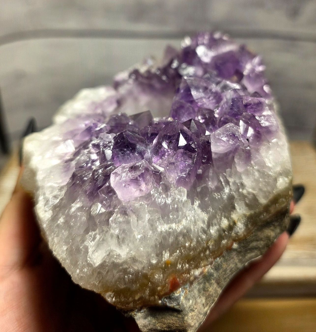 Minerali & Pietre curative: Amethyst Teelicht Halter H 940g – Nuovo e nell'imballaggio originale da Matzingen venduto da Shay_Crystalz 2