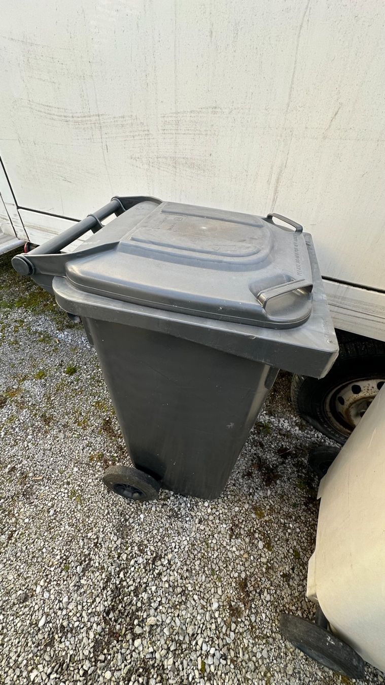 Banconi: Abfallbehälter, Rollcontainer 120 Liter schwarz – Usato da Dübendorf venduto da rog_8pqk 1