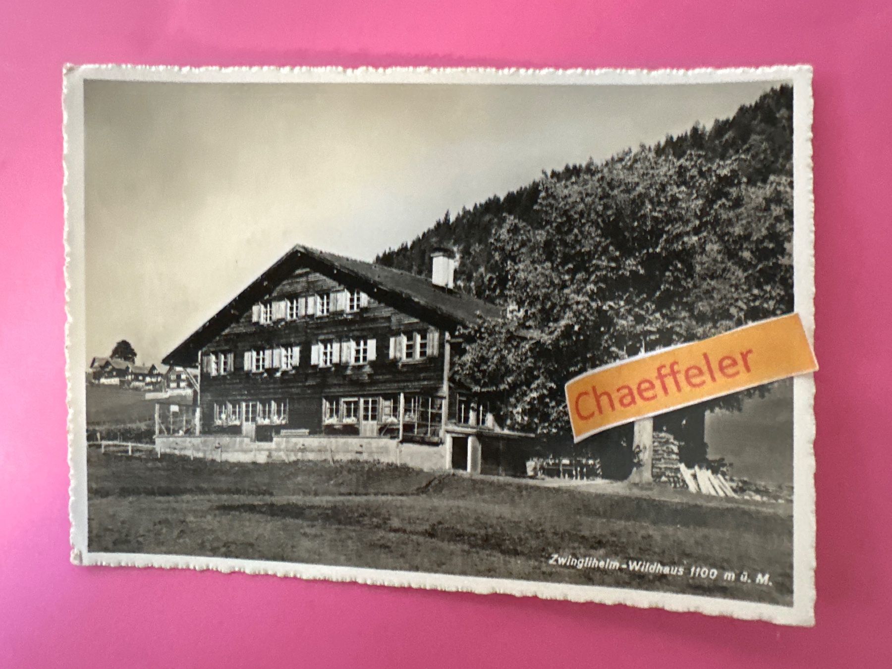 Cartoline postali: 1943 Zwingliheim - Wildhaus – Usato da Zürich venduto da Chaeffeler