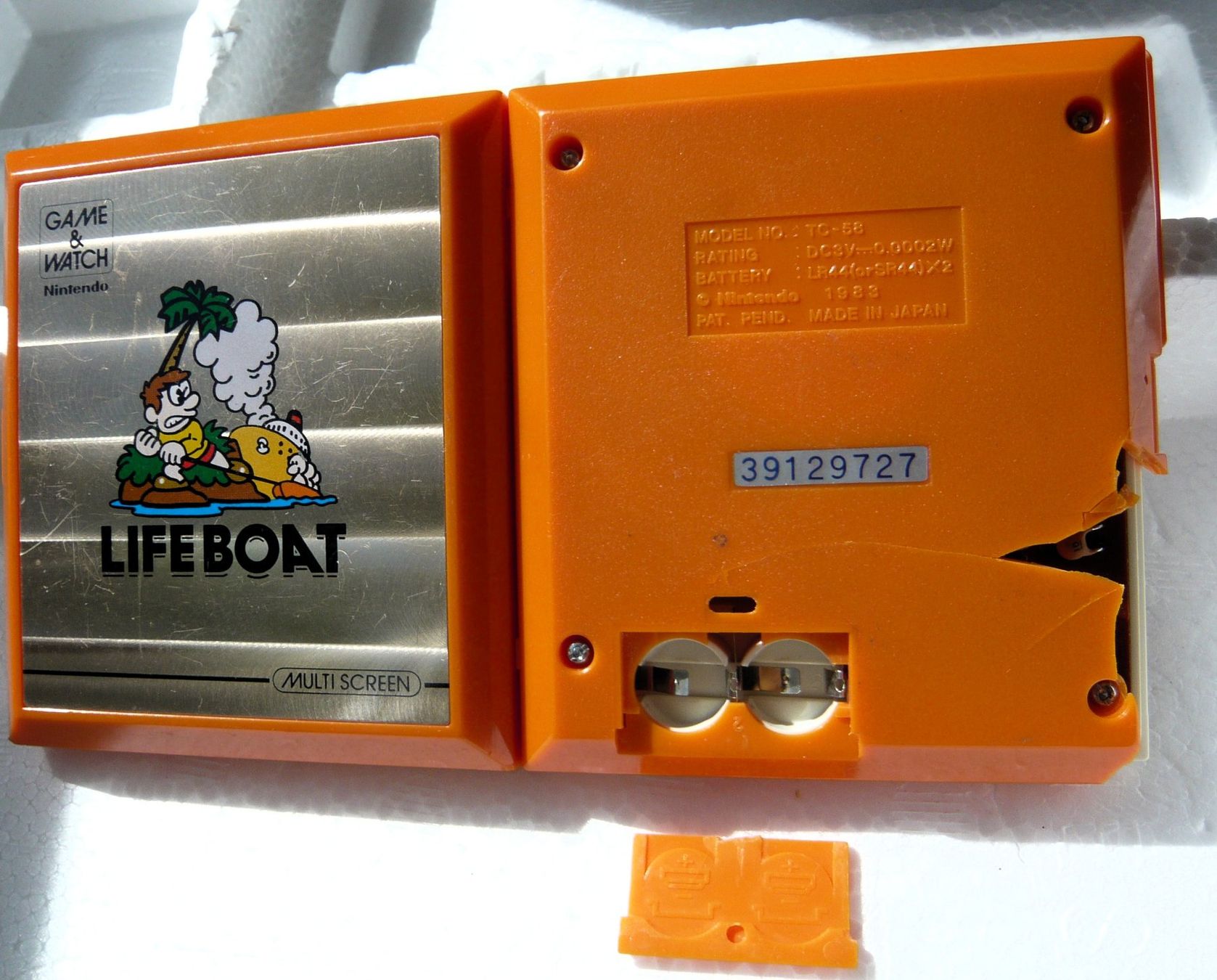 game&watch Console: Game & Watch Life boat multiscreen TC58, 1983! – Difettoso da Onex venduto da Jaguar1986 1