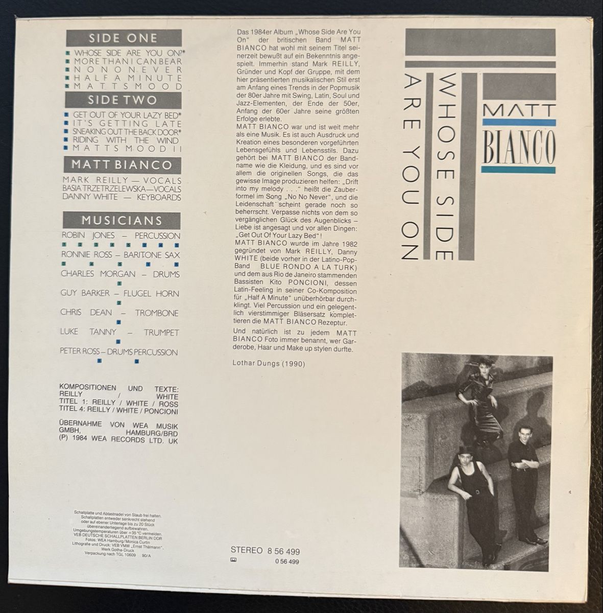 Dischi in vinile: Matt Bianco - Whose Side Are You On - Schallplatte – Usato da Goldach venduto da Messerguru 1