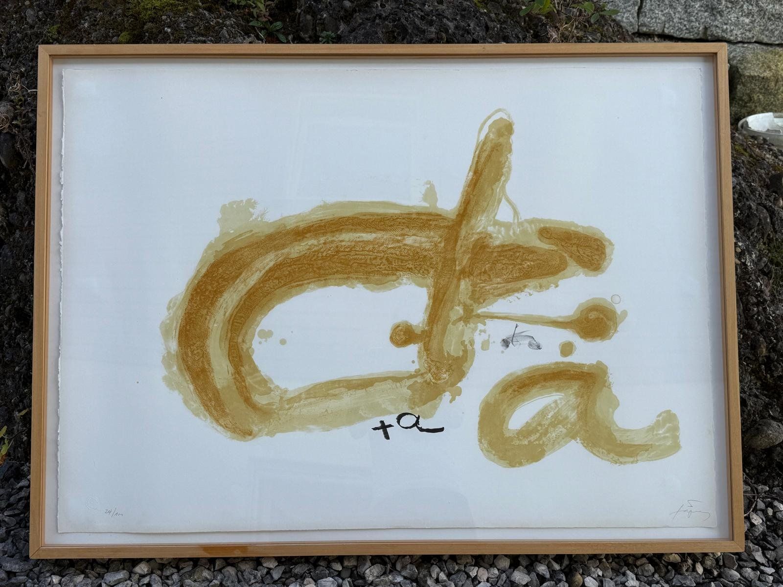 Grafica & Litografie: Antoni Tàpies Initiales Originallitho Nr. 24/100 signiert – Usato da Neunkirch venduto da Ursi7