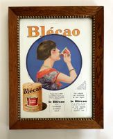 Blécao - Alte Rahmenwerbung / Ancienne réclame encadrée 1930