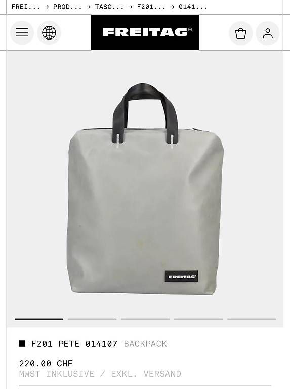 Freitag Zaini: Freitag Rucksack Pete F201 – Usato da Seuzach venduto da Lazaro07 4