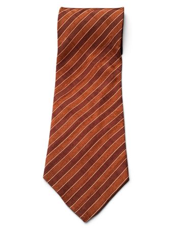 Original Giorgio Armani Seidenkrawatte Braun gestreift