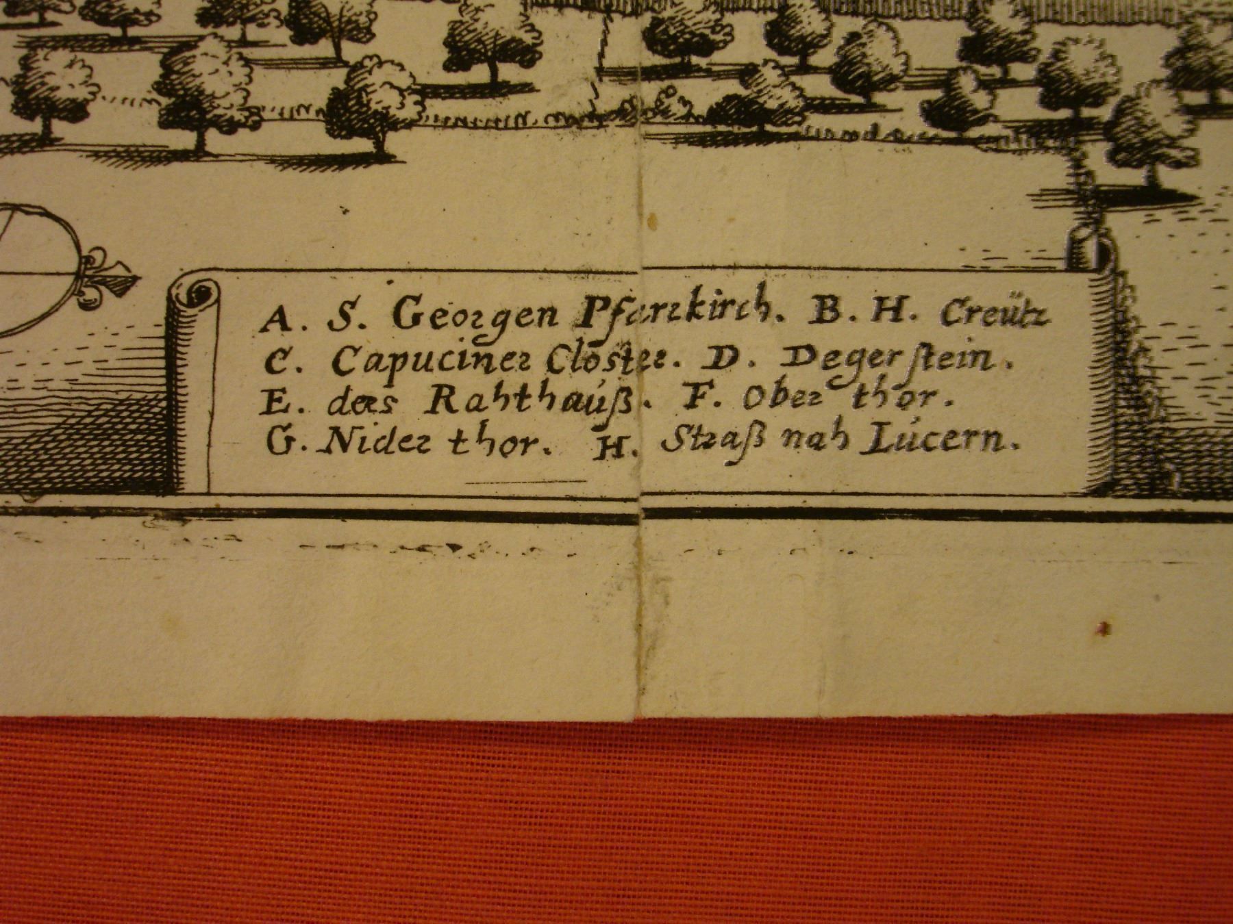 Incisioni: SURSEE, KUPFERSTICH 1654 – Usato da Grüningen venduto da Kartensammler 6