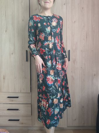 Street One floral dress S long sleeve