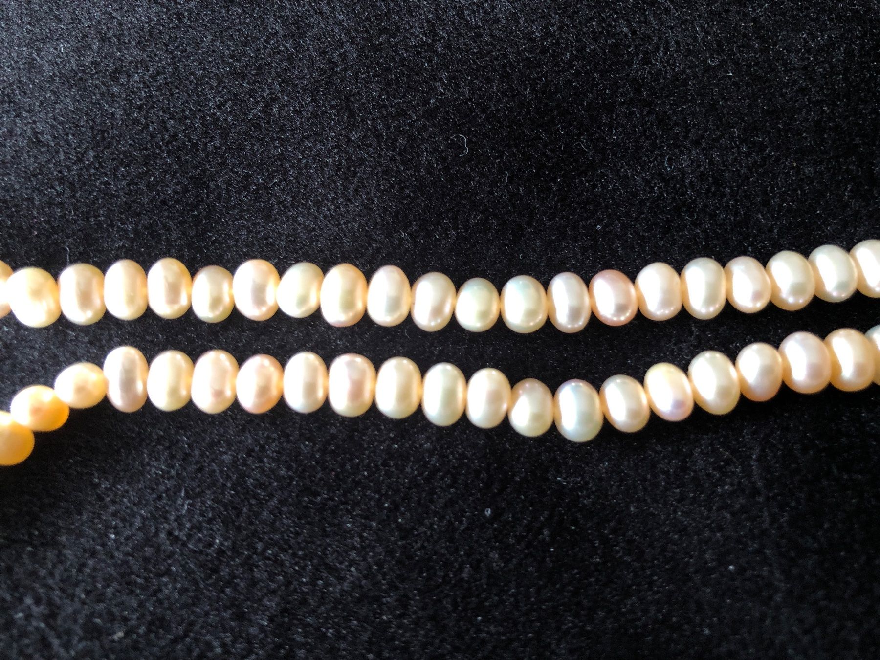 Fein Ketten: Echt Perlenkette Collier Perlen  mit Silber Verschluss925 – Gebraucht aus Läufelfingen von Original100 5