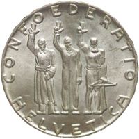 Schweiz Gedenkmünze 1941 Bundesfeier 5 Franken