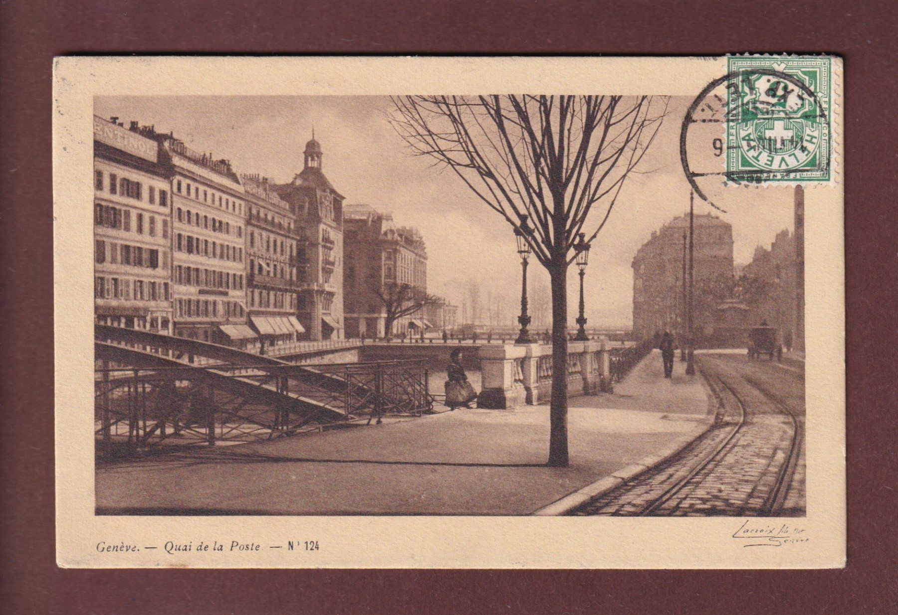 Cartes postales: GENEVE - Quai de la Poste - 1905 – D'occasion à Pully par nicecards