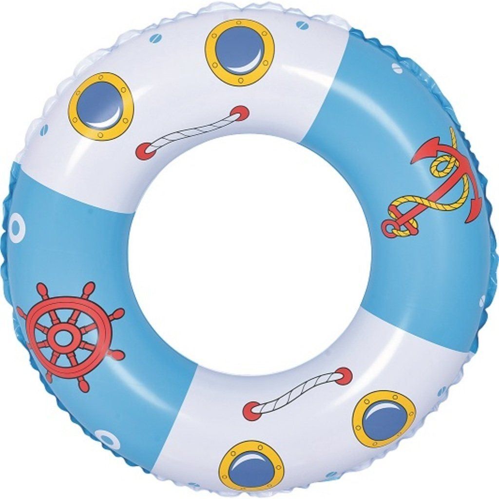 Nuoto: Jilong Swim Ring 76cm Blau, weiss & grau – Nuovo e nell'imballaggio originale da Walenstadt venduto da Trend-24 1