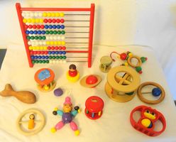 Grosses Holzspielzeug-Paket für Babys und Kleinkinder