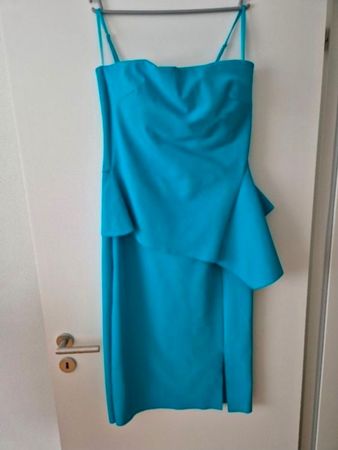 Chiara Boni Cocktailkleid/Festkleid Gr 44, türkis, neuwertig