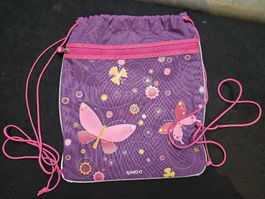 JAKO-O Turnsack/Rucksack Lila mit Schmetterlingen Top!