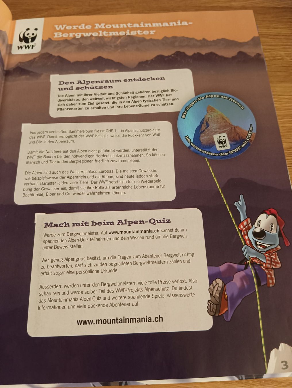 WWF Albums: Buch Mountain Mania – D'occasion à Schöfflisdorf par kin_2dp9 5